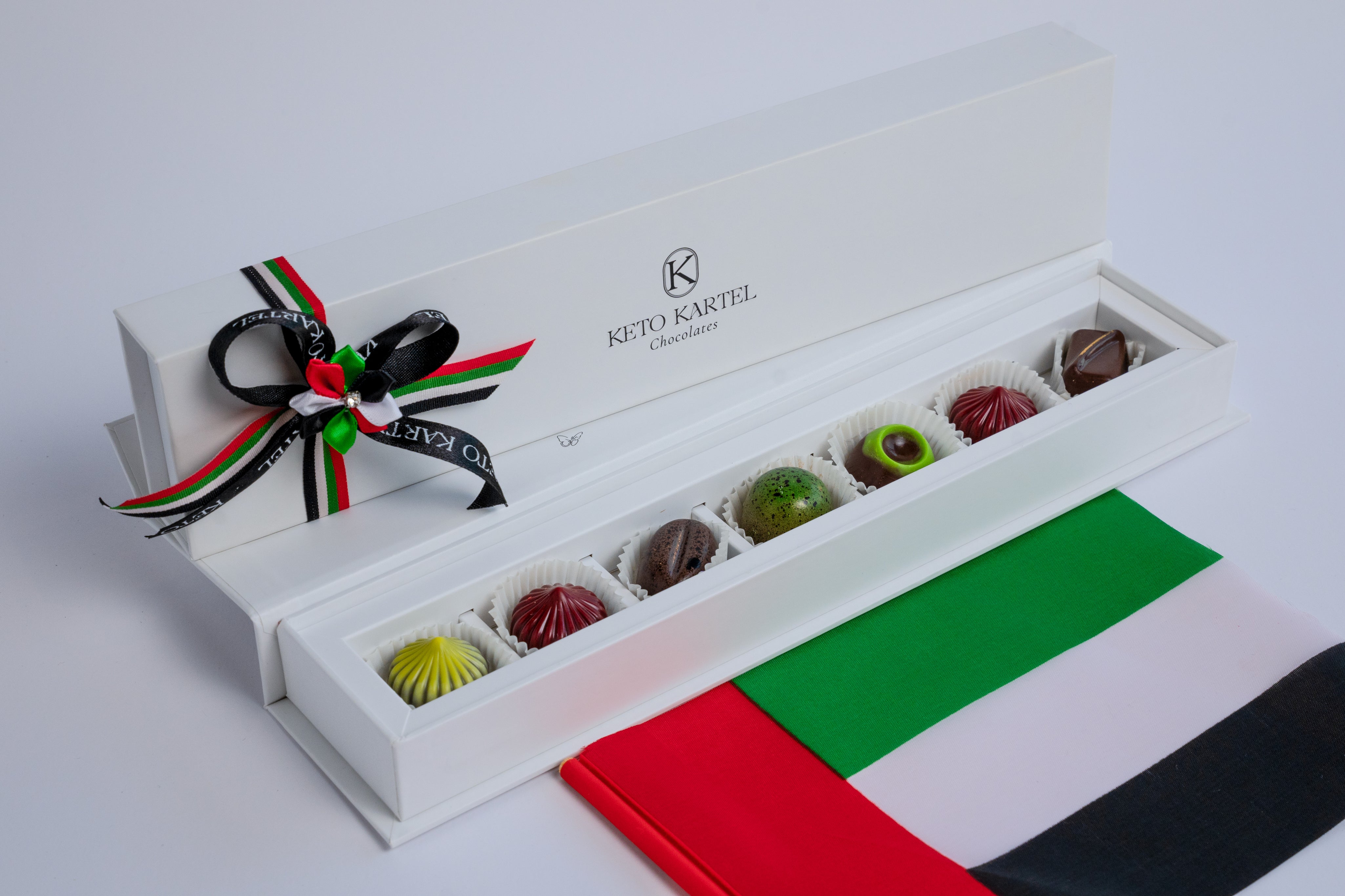 National Day Artisan Collection Chocolates, White Box
