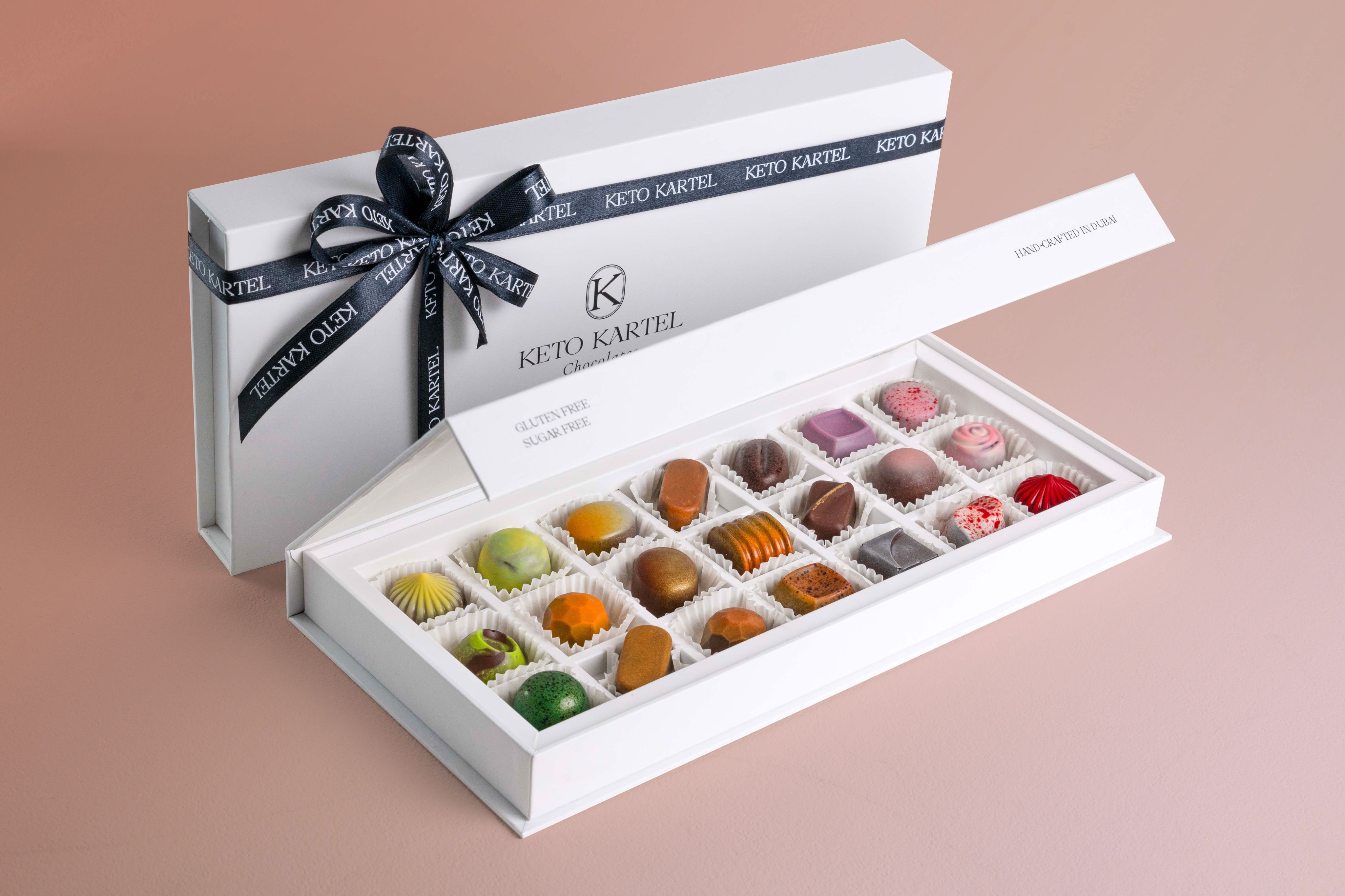 White Box with 21 Chocolates